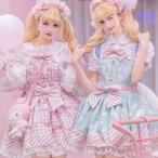 ロリータ ワンピース 半袖 ロリータ服 かわいい Lolita 可愛い フェミニン 甘い レディース 少女風 OP ロリータドレス