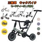 子供用三輪車 4in1 自転車 押し棒付き 安全バー付き キックボード おもちゃ 乗用玩具 折りたたみ BTM ベビーカー バランスバイク プレゼント