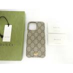  Gucci iPhone13ProMax кейс GG Old PVC пепел мобильный телефон покрытие off .tia не использовался @ 9