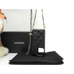  Chanel iphone14pro кейс черная икра чёрный с ремешком покрытие длина длина прекрасный товар @ 2