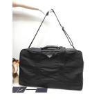  Prada s есть сумка "Boston bag" большой треугольник plate нейлон /safia-no чёрный путешествие сумка путешествие для @56 4