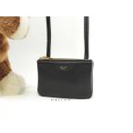  Celine Trio Mini гладкий кожа чёрный Gold металлические принадлежности небольшая сумочка Cross сумка "body" @W-GM-2148