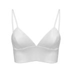 (SilRiver серебряный li балка ) шелк атлас. треугольник bla French blast отсутствует свободный беспроводной non провод комфорт шелк Night bla