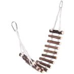 dilib длиннохвостый попугай лестница игрушка из дерева птица жердочка подвешивание ниже маленькая птица ... дерево a потертость шик se регулирование мера развлечение место (50-60cm)