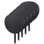  концерт Live отвечающий . для jumbo веер "uchiwa" одноцветный чёрный / черный блеск нет (5шт.@)