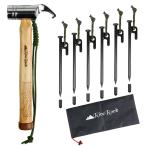 RiveRock(liba блокировка ) молоток для колышков упаковочный пакет безопасность колпак имеется колок 6шт.@ ночь свет трос чуть более .( Hammer + колок 6шт.@+ задний / зеленый )