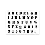 asi-na stencil сиденье алфавит 1 L 18001001