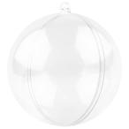 MIKAILE オーナメント ボール 8cm クリスマス 透明 中空 ボール 充填可能 手作DIY (20個)