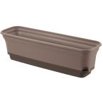 リッチェル 底面給水 ウルオ プランター 60型N ダークブラウン 日本製 701082 土容量 8.2L、水容量 2.2L