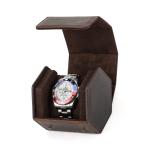 Hiram 1 шт для шестиугольник натуральная кожа наручные часы roll наручные часы место хранения box 1 шт. для кожа водонепроницаемый ударопрочный кейс для часов наручные часы .-. место хранения 1 шт. место хранения наручные часы. ..