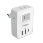  переходник C модель VITNAR за границей переходник источник питания конверсионный адаптор розетка конвертер AC розетка 4 шт USB A порт 2 шт Type Cpo