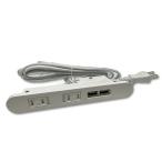 YCthriving встроен розетка мебель сборный для 2..2 шт USB источник питания есть деревообработка круглый ( белый )