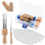 RMTIME иглопробивной материал tool, иглопробивной материал сопутствующие товары, иглопробивной материал комплект 3 размер 30шт.@. игла имеется фетр игла, из дерева рукоятка 