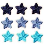 (LOLO import) синий звезда мужчина нашивка вышивка выше like утюг Mukou .hi вокруг маленький девочка ребенок входить . уход за детьми . детский сад (G