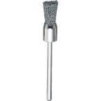 研削研磨用品 軸付ブラシ ＴＲＵＳＣＯ　エンド型ブラシ　ステンレス　線０．１Ｘ筒径Φ８Ｘ軸Φ３　  (83E-4)