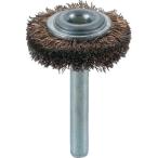研削研磨用品 軸付ブラシ ＴＲＵＳＣＯ　軸付ホイールブラシ　φ３２Ｘ軸６　真鍮メッキ鋼線　線径０．２５　  (TB-6201)