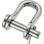 吊りクランプ・スリング・荷締機 シャックル ＴＲＵＳＣＯ　ワリピン式半丸シャックル　ステンレス製　６ｍｍ　（１個＝１袋）　  (THS-6W)
