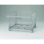 コンテナ・パレット メッシュパレット ＴＲＵＳＣＯ　ネットパレット段積金具付　１０００Ｘ８００Ｘ８４０（２５Ｘ２５）　  (TNK-S5-25)