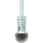 研削研磨用品 軸付ブラシ ＴＲＵＳＣＯ　傘型ステンレスブラシ　半円型　Φ２０　  (20SKH-6)