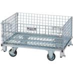 コンテナ・パレット メッシュパレット ＴＲＵＳＣＯ　ネットパレット車輪付　１０００Ｘ８００Ｘ５７５　５００ｋｇ用　  (TNP-6NS)