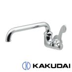 カクダイ　厨房用横形自在水栓　707-007-13QR