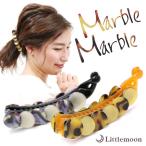 バナナクリップ べっ甲風 ヘアクリップ ヘアアクセサリー アニマル柄 Marble Marble ルノアール