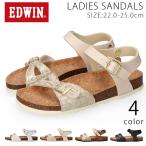ショッピングサンダル レディース 歩きやすい エドウィン サンダル レディース 疲れない 歩きやすい 履きやすい 痛くない やわらかい 軽量 EW9464 フットベッドサンダル 靴
