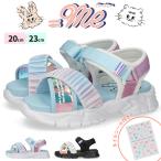 イコールミー サンダル キッズ 女の子 履きやすい おしゃれ かわいい マジックテープ 軽量 かかと付き ME-3759 スポーツサンダル 子供 小学生 シューズ 靴