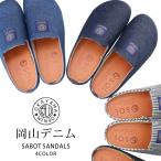 ショッピングサボ 岡山デニム サボサンダル レディース 歩きやすい 履きやすい 疲れない 滑らない サボ 軽量 つっかけ オフィス 通勤 外履き シューズ 靴 SOL 28146