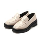  женский эмаль Loafer квадратное tu толщина низ бак подошва слоновая кость ( ликвидация запасов )