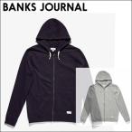 ショッピングFleece バンクス フルジップパーカー ブラック グレー BANKS JOURNAL PRIMARY FLEECE FULL ZIP