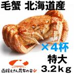Yahoo! Yahoo!ショッピング(ヤフー ショッピング)毛ガニ 特大4尾 送料無料 北海道産 毛ガニ 3.2kg強（特大800g×4尾） 毛ガニ ボイル冷凍 毛蟹 レシピ付き お歳暮 訳あり無し 3kg（3キロ）以上