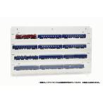 鉄道模型HOゲージ用組立式壁掛けディスプレイケースLタイプ 4段x奥行70mm HOゲージ12両展示可能 アルティメットUV　W880xD75xH550