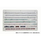 【2セット】鉄道模型Nゲージ用組立式壁掛けディスプレイケースLタイプ8段x奥行31mm　W880xD39xH550