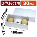 ショッピング果物 （果物の箱）ホワイトロイヤル3ケ用 170 30枚入（L-2384）
