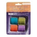 4 Spools Super-lon #18 Cord Ideal for Stringing Beading Crochet and Micro-macram Jewelry Compatible