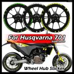  параллель импортные товары Husquarna 701 Supermoto 17 отражающий мотоцикл колесо ступица стикер mo отделка украшение винил водонепроницаемый переводная картинка комплект 