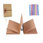 手作りアルバム DIY 折りたたみ式 アコーディオンタイプ スクラップブック フォトアルバム 写真