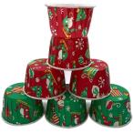 クリスマス マフィンカップ 100枚 ケーキカップ 耐熱カップ おかずカップ ベーキングカップ 紙製