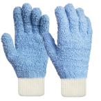 (夢の物) マイクロファイバー掃除手袋 多用途 ブラインド掃除用 ホコリ取り 窓サッシ エアコン
