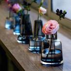 花瓶 ミニ花器 ガラス花瓶 透明 フラワーベース 一輪挿し フローラ花器 水栽培 インテリ