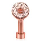 Miady 携帯扇風機 5000mAh大容量 3段階風力調節 USB-Type C充電式 ハンディファン 持ち運び 20時間動作 5