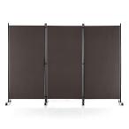 TANGKULA partition divider 3 ream with casters . folding cloth type height 180cm width 260cm eyes ..