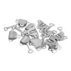 (Kozelo) 20 piece sewing machine hook . I closure (16mm x 13 mm)bla trousers clothes DIY optimum bronze 