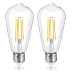 FLSNT LED電球 エジソン電球 E26 60W形相当 6W 806lm 2700K 電球色 フィラメント電球 エジソンランプ シャ