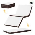 マットレスダブル3つ折り極厚10c...