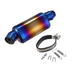 VekAuto オートバイマフラーエキゾーストキット 310mm 長さ 38mm 内径 79mm 外径 スリップオンタイプの