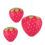 3pcs фонарь 3D клубника фонарь новый год фонарь ребенок часть магазин оборудование орнамент клубника фонарь день рождения оборудование орнамент фонарь Рождество оборудование орнамент фонарь 