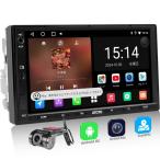 ATOTOEXCEL A5L Androidカーナビ 2 DIN ディスプレイオーディオ、7インチCarPlayワイヤレス、無線 Android Aut