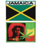 All Splendid  ジャマイカ 歌手 パッチ + ジャマイカ フラッグ パッチ 刺繍 パッチ 取り付け 世界的